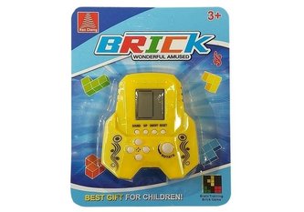 Gra elektroniczna tetris bricks rakieta żółta Gra elektroniczna tetris bricks rakieta żółta