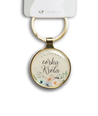 Brelok metalowy srebrny - Ukochana córka króla