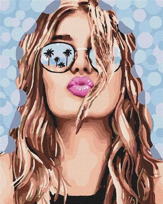 Malowanie po numerach - Pocałunek lata 40x50 Malowanie po numerach - Pocałunek lata 40x50