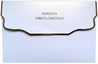 Książeczka welurowa Pamiątka Chrztu Świętego KW-01