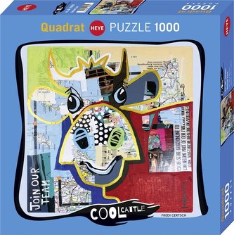 Puzzle 1000 Krowa w kropki