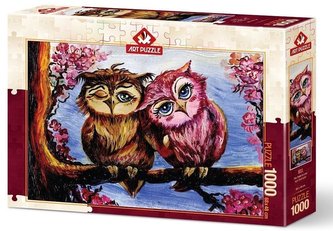 Puzzle 1000 Zakochane sowy