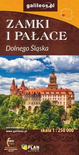 Mapa - Zamki i pałace Dolnego Śląska 1:250 000
