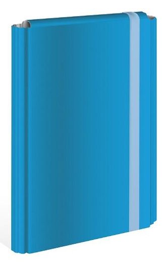 Teczka z gumką A4 twarda oprawa niebieska (2szt)