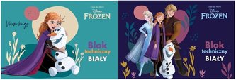 Blok techniczny A4/10K biały Frozen