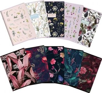 Zeszyt A5/60K linia Secret Garden (10szt)