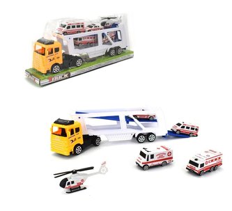 Ciężarówka z lawetą i pojazdami Ciężarówka z lawetą i pojazdami