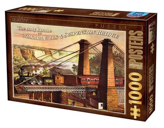 Puzzle 1000 Stare plakaty, Wodospad Niagara