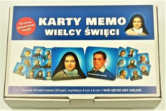 Karty memo - Wielcy Święci (40 kart)