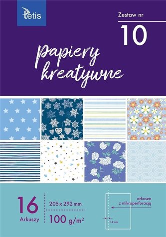 Papiery kreatywne A4 16 kartek nr 10 KB030-10