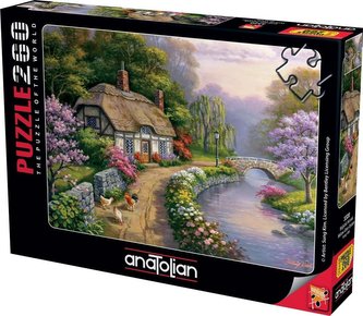 Puzzle 260 Piękna chata nad rzeką
