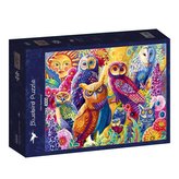 Puzzle 4000 Kolorowe sowy