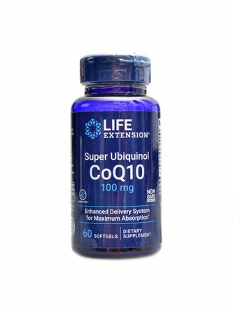 Life Extension - Super Ubiquinol CoQ10 with Enhanced Mitochondrial Support 100mg 60 kapslí