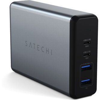 Satechi 108W TYPE-C cestovní adaptér vesmírně šedý