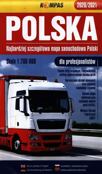Polska mapa samochodowa 1:700 000