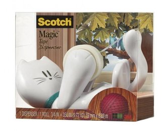 Odvíječ na lepicí pásku "C39", kočka, stolní, s lepicí páskou, 3M SCOTCH