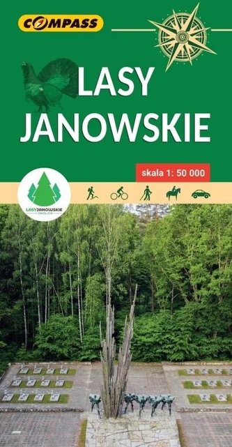 Mapa turystyczna - Lasy Janowskie 1:50 000