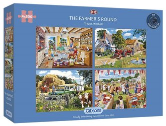 Puzzle 4x500 Rolnik G3