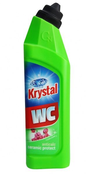 KRYSTAL WC kyselý na keramiku s ochranou zelený 750 ml