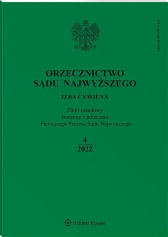 Orzecznictwo Sądu Najwyższego 4/2022