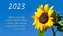 Kalendarz 2023 trójdzielny - Słonecznik