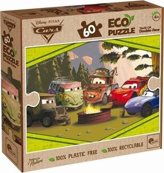 Puzzle dwustronne eko 60 el. Auta