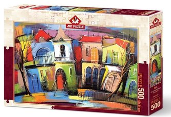 Puzzle 500 Baśniowe domki