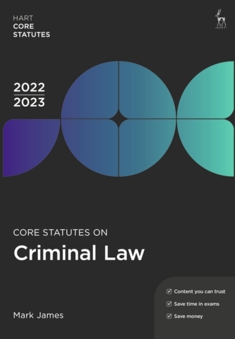Core Statutes on Criminal Law 2022-23