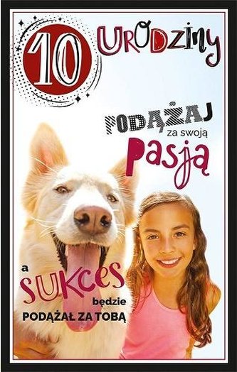 Kartka okolicznościowa Urodziny 10 U96