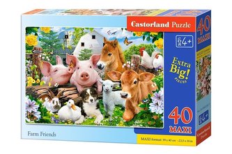 Puzzle 40 maxi - Farm Friends CASTOR Puzzle 40 maxi - Farm Friends CASTOR
