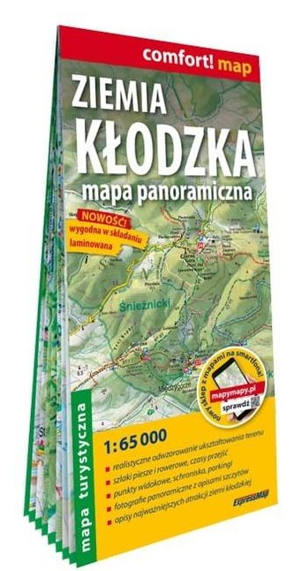 Comfort! map Ziemia kłodzka. Mapa panoramiczna