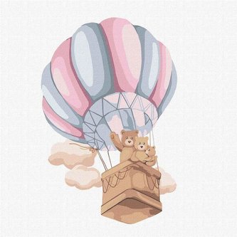 Malowanie po numerach - Rodzinny lot 30x30 Malowanie po numerach - Rodzinny lot 30x30