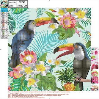 Mozaika diamentowa 5D 30x30cm Tukans 89748 Mozaika diamentowa 5D 30x30cm Tukans 89748