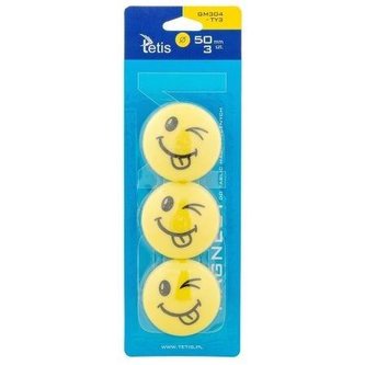 Magnesy do tablic żółte jęz. 3szt. GM304-TY3