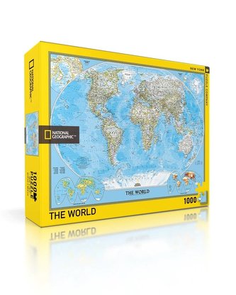 Puzzle 1000 National Geographic, Mapa Świata