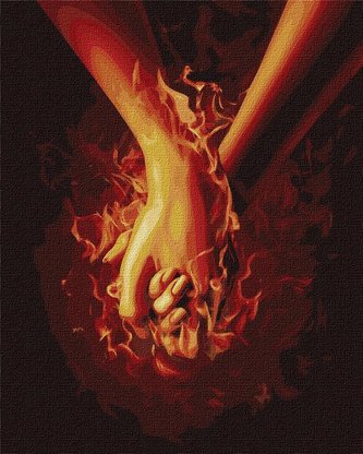 Malowanie po numerach - Ogień między nami 3 40x50 Malowanie po numerach - Ogień między nami 3 40x50