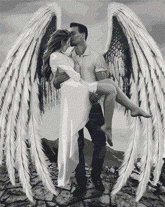 Malowanie po numerach - Mój anioł stróż 40x50cm Malowanie po numerach - Mój anioł stróż 40x50cm