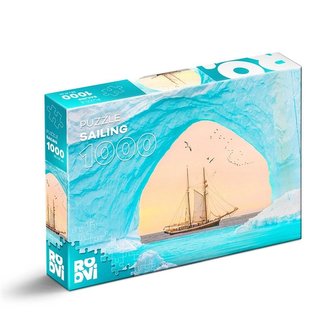 Puzzle 1000 Arktyka - Widok na statek