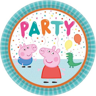 EKO Papírové talíře Prasátko Peppa New 23 cm - 8 ks