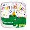 Foliový balonek Krokodýl Happy Birthday 43 cm