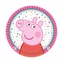 EKO Papírové talířky Prasátko Peppa New 18 cm - 8 ks