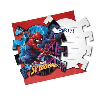 Party pozvánky Spiderman Team Up 6 ks