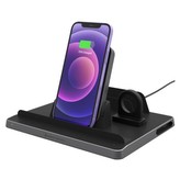 Adam Elements Omnia Q5 bezdrátová nabíjecí stanice 5v1 černá