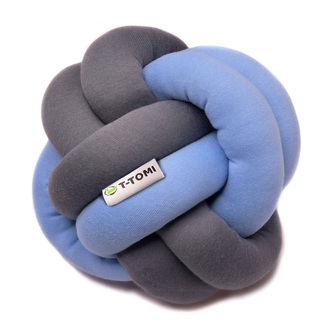 T-TOMI Pletený míček Blue + Antracit T-TOMI Pletený míček Blue + Antracit