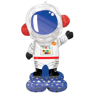 AirLoonz - stojící obří balónek Astronaut 144 cm