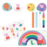 Výtvarný party set Prasátko Peppa New - 16 ks