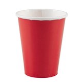 Papírové party kelímky červené 8 ks