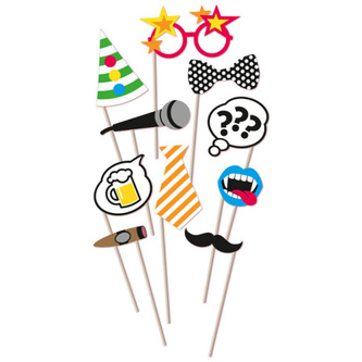 Rekvizity do fotokoutku - Funny Vol. 2 - 10 ks Rekvizity do fotokoutku - Funny Vol. 2 - 10 ks