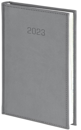 Kalendarz 2023 B5 Dzienny Vivella szary