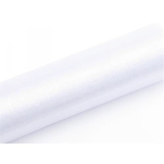 Organza 16cm x 9m bílá